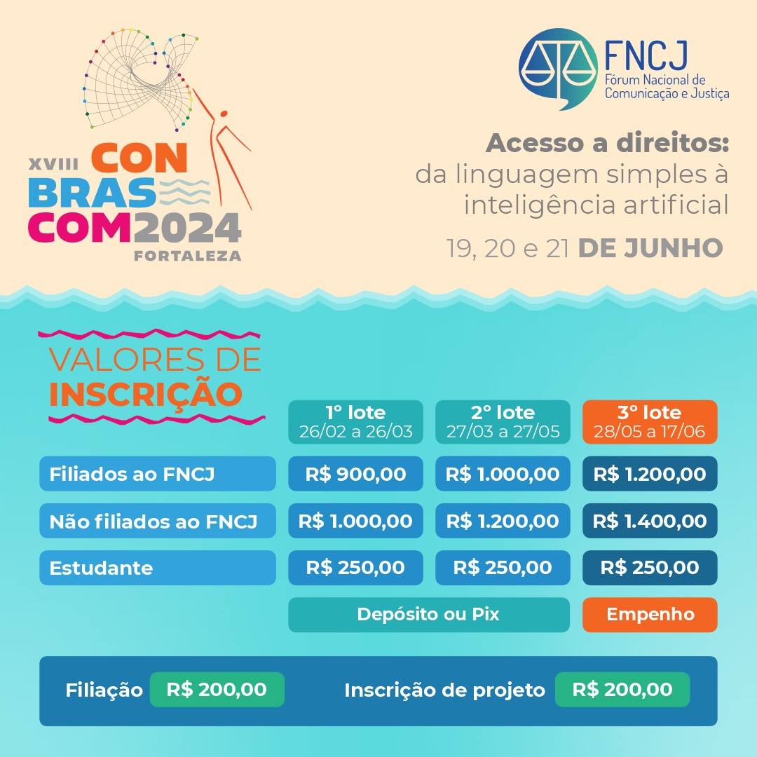 XVIII Congresso Brasileiro dos Assessores de Comunicação do Sistema de Justiça - Edição 2024